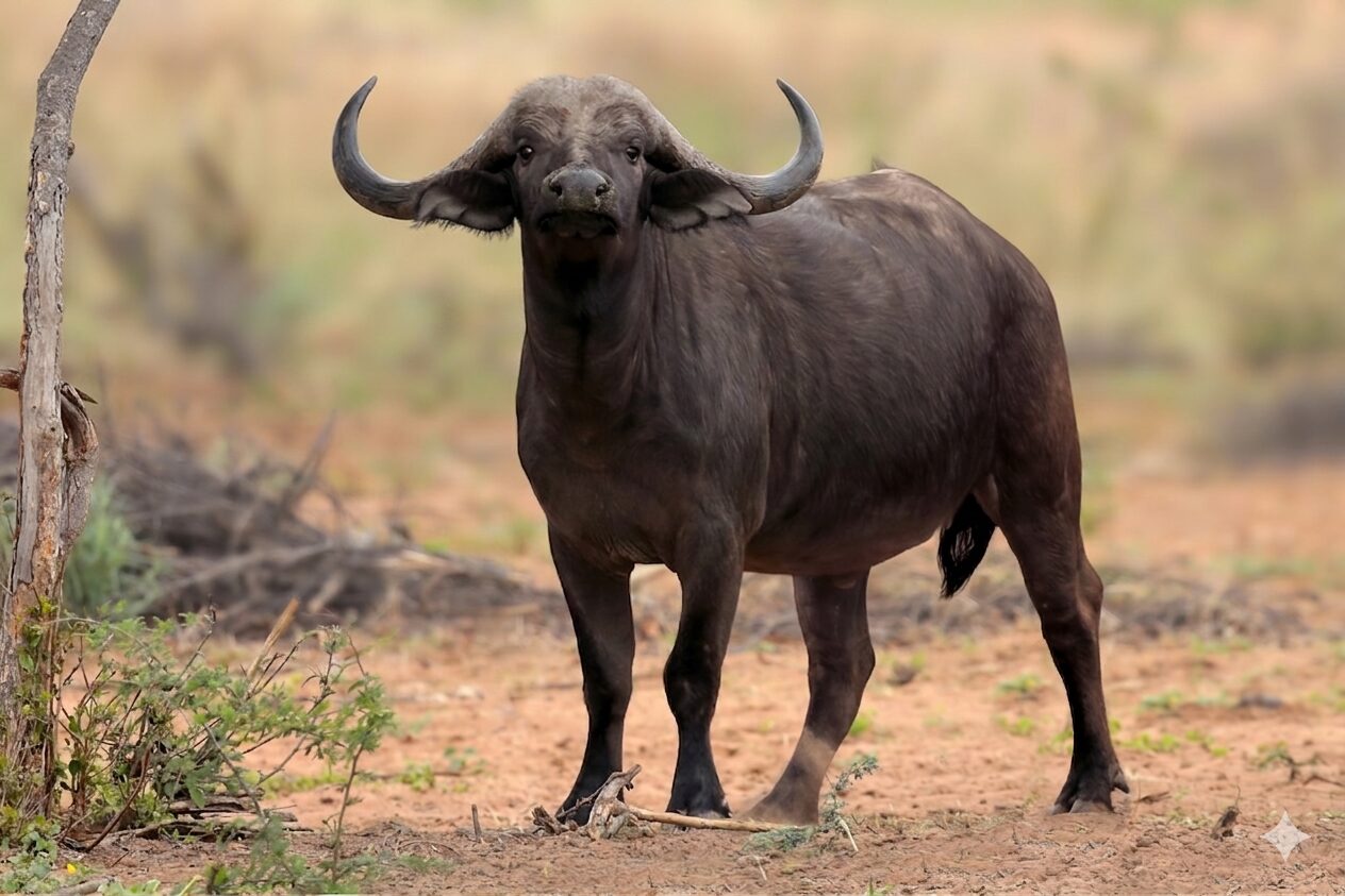 Buffalo cow in the bush